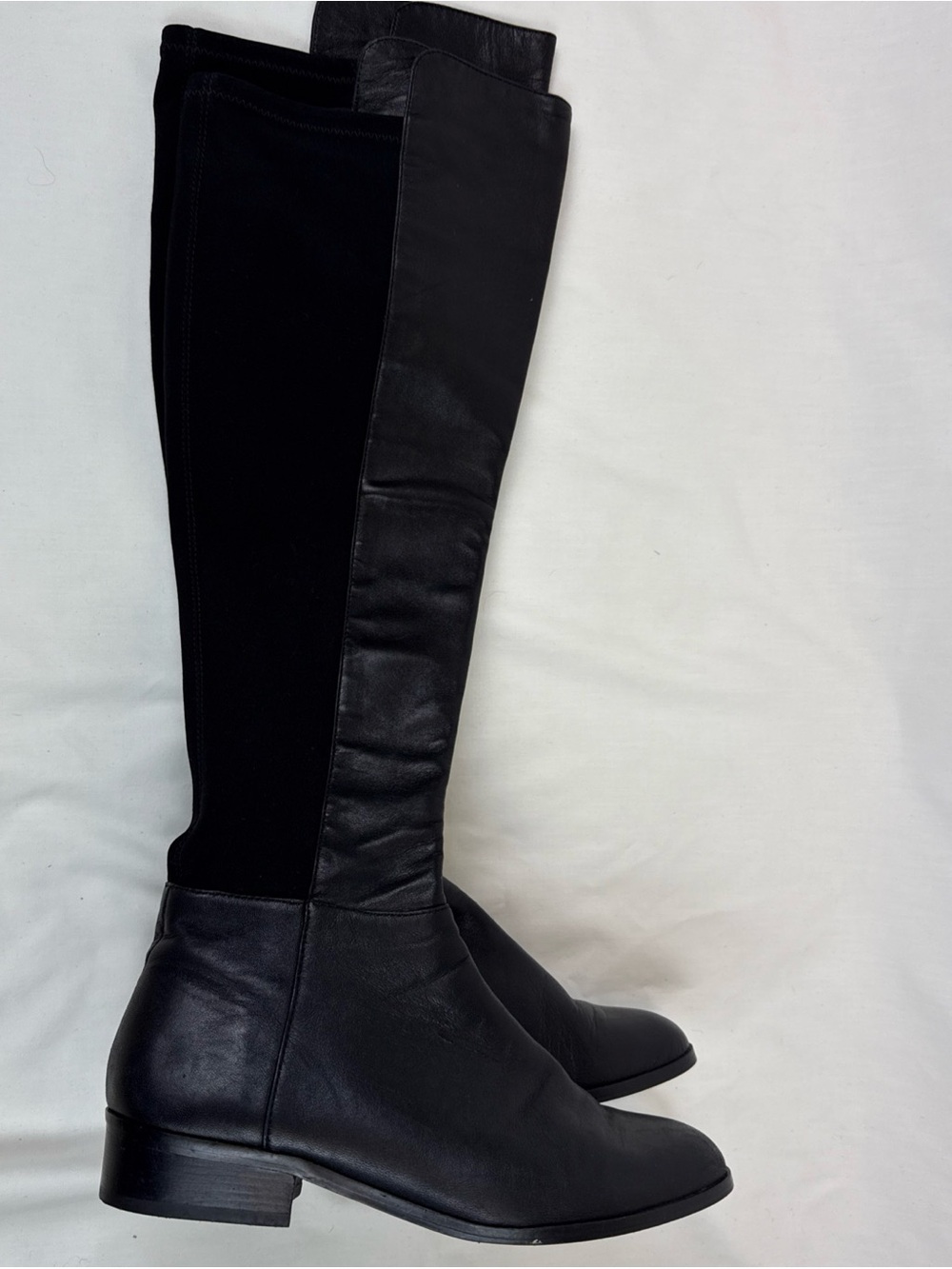 Michael Kors Stretch Classic Black Knee-High Women's Riding Boots